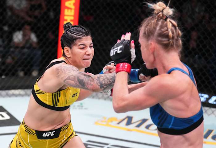 Ketlen Vieira earned a split-decision victory against Holly Holm in Saturday's main event.